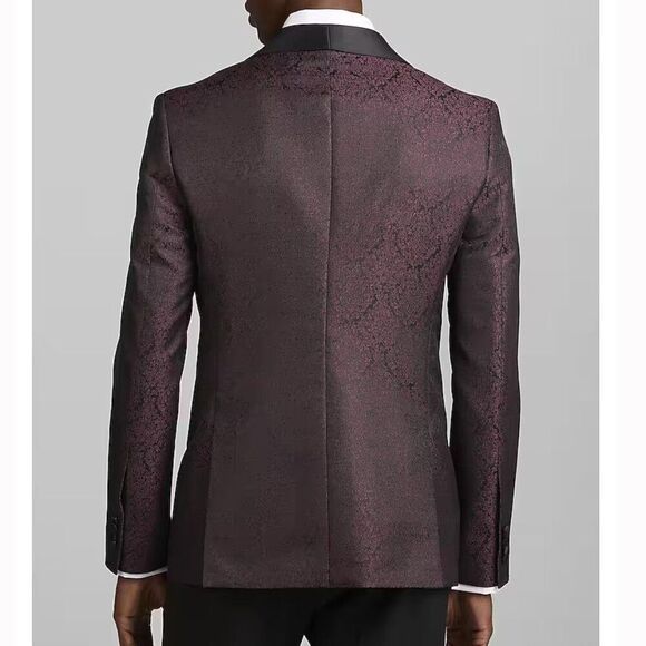 Jos A Bank Floral Formal Dinner Jacket Blazer 40R Slim Fit‎ D070448 16U0 - Picture 7 of 9